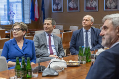 Od lewej: prof. PRz I. Włoch, prof. PRz B. Miller, prof. PRz A. Trytek, M. Osak,