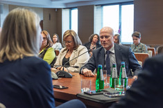 Od lewej: prof. J. Sęp, M. Jarosińska-Jedynak, K. Stachowska,